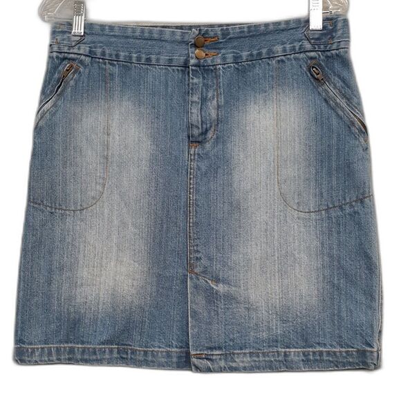 Mossimo Vintage 2000's Denim Jean Skirt Size 11 - Picture 1 of 6